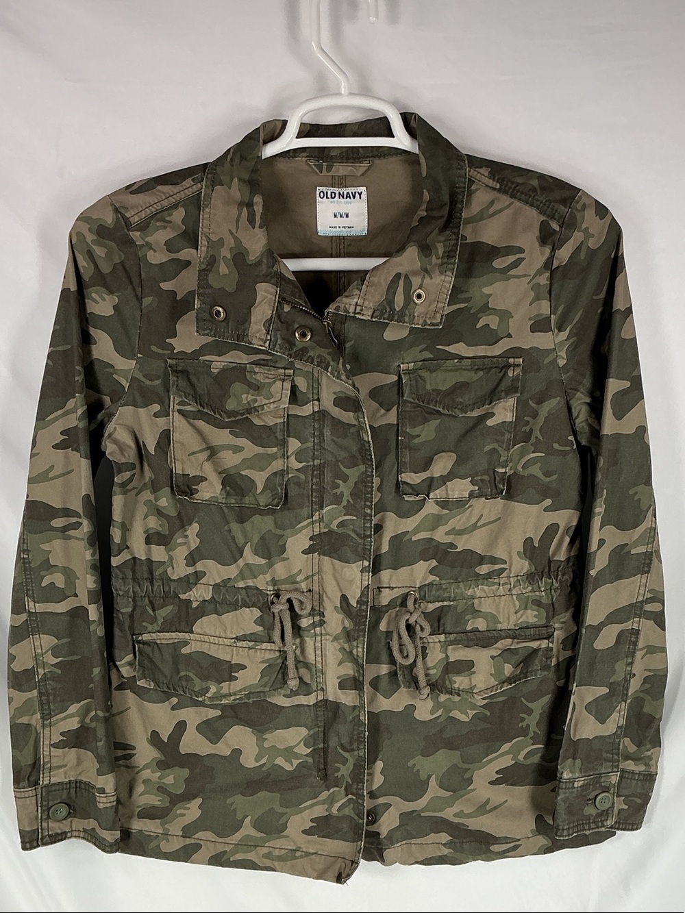 Old Navy Camouflage Utility Jacket in Olive Green & Khaki